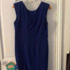 Royal blue pencil dress business professional